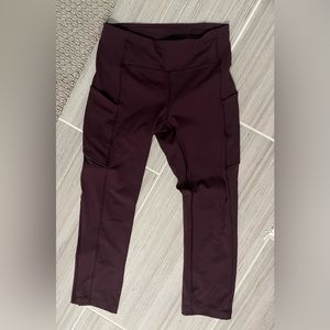Maroon purple lululemon leggings